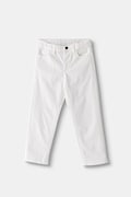 Mayoral pantaloni bebe culoarea alb, uni, 549