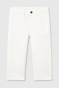 Mayoral pantaloni bebe culoarea alb, uni, 549
