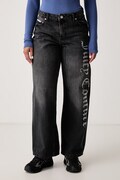 Juicy Couture jeansy wide leg damskie Diamante szare JCDJE225952