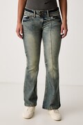 Juicy Couture jeansy flare damskie niebieskie JCDJE225955