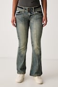 Juicy Couture jeansy flare damskie niebieskie JCDJE225955