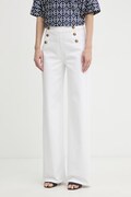 Luisa Spagnoli jeansy wide leg damskie Almanacco białe 542991