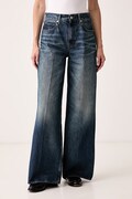 Tommy Hilfiger jeansy wide leg damskie niebieskie WW0WW48567