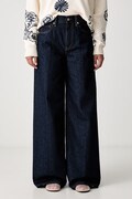 Tommy Hilfiger wide leg traperice za žene mornarsko plave WW0WW48567