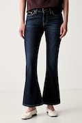 Levi's jeansy bootcut damskie LOW SLIM BOOT granatowe 006KC