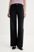 Levi's jeansy RIBCAGE WIDE LEG H223 damskie kolor czarny A6081-0076