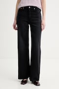 Levi's jeansy RIBCAGE WIDE LEG H223 damskie kolor czarny A6081-0076