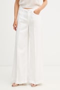 ViCOLO jeansy wide leg damskie białe DAB5151