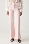 ViCOLO jeansy wide leg damskie różowe DAB5169
