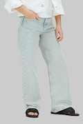 Calvin Klein Jeans jeansy wide leg dziecięce niebieskie LVCKSJC02G