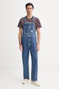 Rifľové nohavice na traky Levi's LOOSE OVERALLS x WORKWEAR modrá farba, 0057W