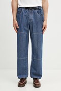 Gramicci JAPANESE CHAMBRAY DOUBLE KNEE jeansy loose męskie niebieskie G6SM.P015