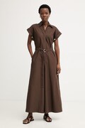 Simona Corsellini kombinezon damski bawełniany brązowy P26CPTUC0101