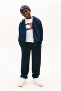 Детски спортен панталон Tommy Hilfiger в тъмносиньо с изчистен дизайн KS0KS00662