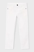 Mayoral spodnie dziecięce kolor biały gładkie 505