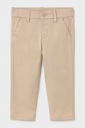 Mayoral spodnie dziecięce kolor beżowy gładkie 522