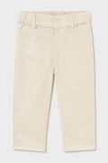 Mayoral spodnie z domieszką lnu dziecięce kolor beżowy gładkie 1517