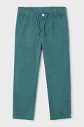 Otroške hlače z dodatkom lana Mayoral zelena barva, 3576