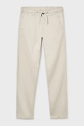 Mayoral spodnie bawełniane dziecięce kolor beżowy gładkie 6564