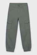 Mayoral pantaloni copii culoarea verde, uni, 6566