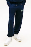 Tommy Hilfiger spodnie joggery dziecięce z bawełną granatowe KB0KB10254