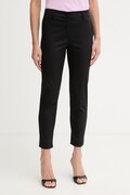 Weekend Max Mara pantaloni pentru femei, din bumbac cu elastan CECCO negri talie normală 2615131082600
