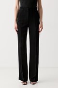 Marciano by Guess spodnie regular damskie z dodatkiem wełny ABBY czarne high waist 6RGB06 7433A