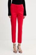 Tommy Hilfiger spodnie damskie kolor czerwony dopasowane medium waist WW0WW48350