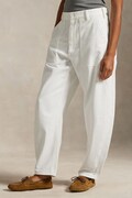 Polo Ralph Lauren pantaloni in cotone donna colore bianco  211A93147
