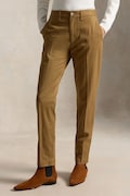 Polo Ralph Lauren pantaloni culoarea maro, lat, high waist, 211A96672
