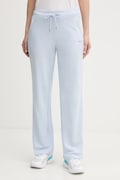 Dkny spodnie dresowe damskie kolor niebieski gładkie DP6P3794