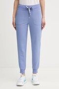 DKNY tepláky dámské bavlněné s elastanem modré high waist DP6P3496