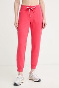 DKNY tepláky dámské bavlněné s elastanem červené high waist DP6P3496