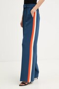 Patrizia Pepe spodnie damskie kolor niebieski proste high waist 8P0795 A688