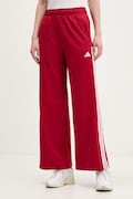 adidas pantaloni tuta donna colore rosso con applicazione KD4298
