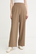 Calvin Klein Performance spodnie straight damskie brązowe high waist LVGWS6P679