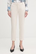 Marella spodnie GHIANDA damskie kolor beżowy fason cygaretki high waist 2613131051200
