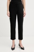 Marella spodnie GHIANDA damskie kolor czarny fason cygaretki high waist 2613131051200