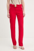 Marella spodnie MLTELICA damskie kolor czerwony proste high waist 2613131063200