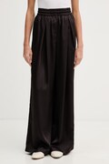Lacoste spodnie damskie brązowe high waist HF9801