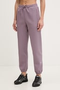 adidas by Stella McCartney spodnie dresowe damskie fioletowe regular waist JZ0664