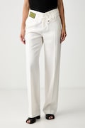 MM6 Maison Margiela spodnie damskie z wełną beżowe high waist S52KA0559.M35436.858
