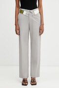 MM6 Maison Margiela Pantaloni con lana da donna grigi high waist S52KA0559.M35436.858