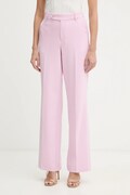 Fracomina spodnie damskie kolor różowy proste high waist FY26SV4025W42901