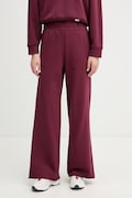 United Colors of Benetton Παντελόνι επίσημο Γυναικείο με βαμβάκι μπορντό ψηλή 3PTPDF01I