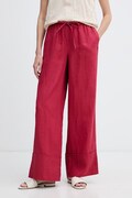 United Colors of Benetton штани жіночі лляні бордо high waist 4AGHDF0BF