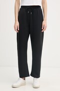Calvin Klein Jeans spodnie dresowe damskie bawełniane czarne high waist LV047F210G