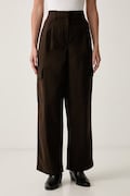 Calvin Klein Jeans spodnie damskie z bawełną czarne high waist LV047F623G