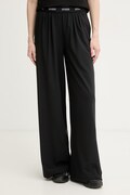 Guess spodnie dresowe damskie SELENE czarne high waist V6GB08 W1771