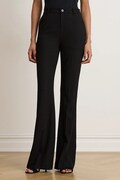 Lauren Ralph Lauren Spodnie straight damskie czarne regular waist 200P08857